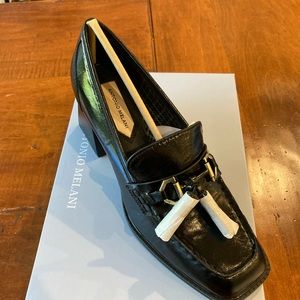 Antonio Melani size 9.5 M black Tailored Tassel Heel